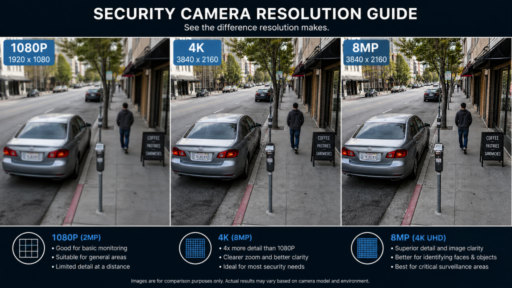 security camera resolution comparison guide