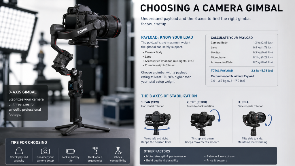 how to choose a camera gimbal guide